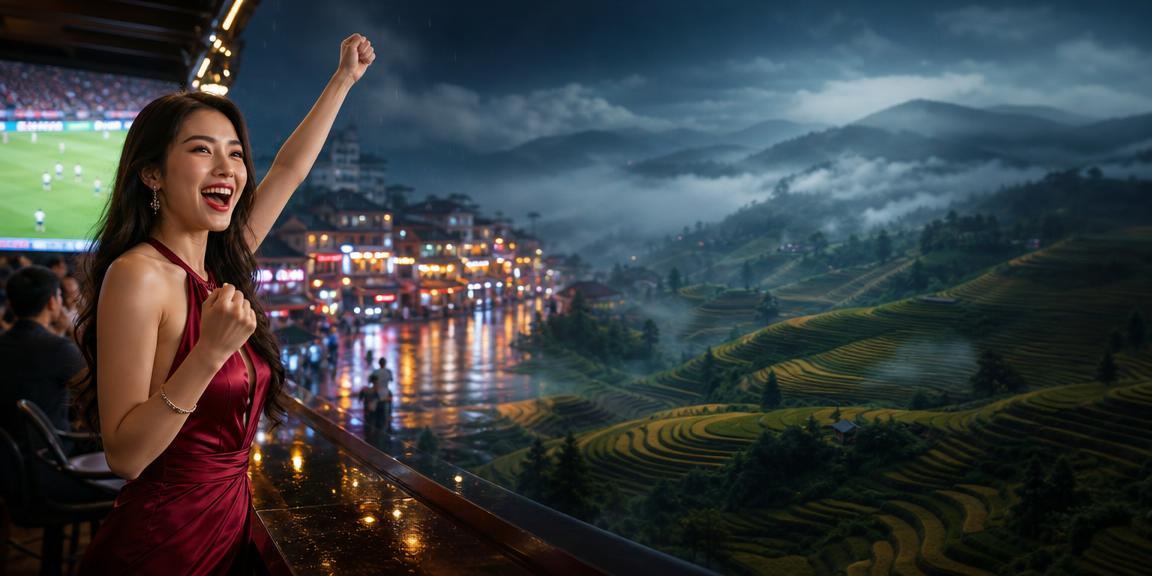 Người chơi tham gia roulette trực tuyến tại Sa Pa với phong cảnh núi non